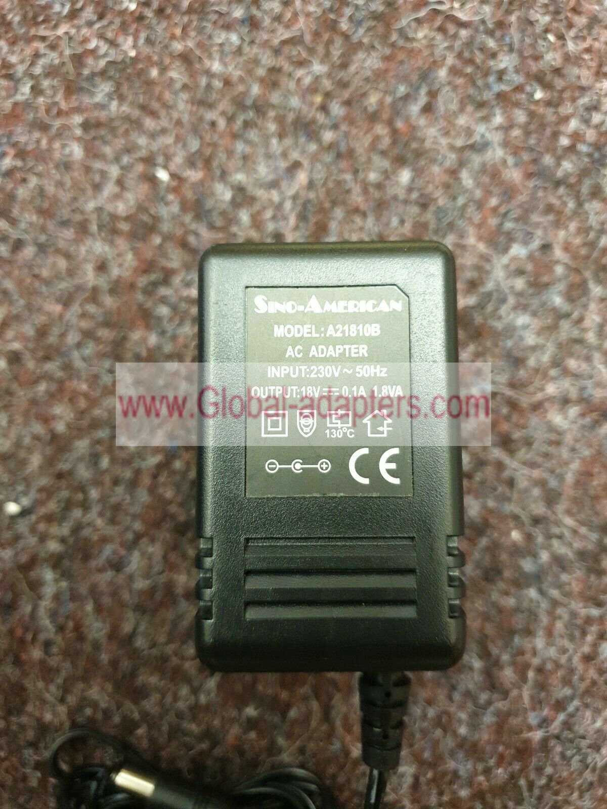 New Sino American A21810b AC Power Adapter 18V 0.1A 1.8VA - Click Image to Close